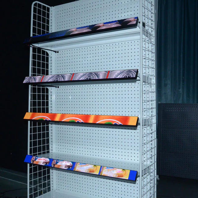 Leadleds Full Color Shelves Price Tag COB Advertising Led Screen, 60 x 6cm Imagen principal del producto