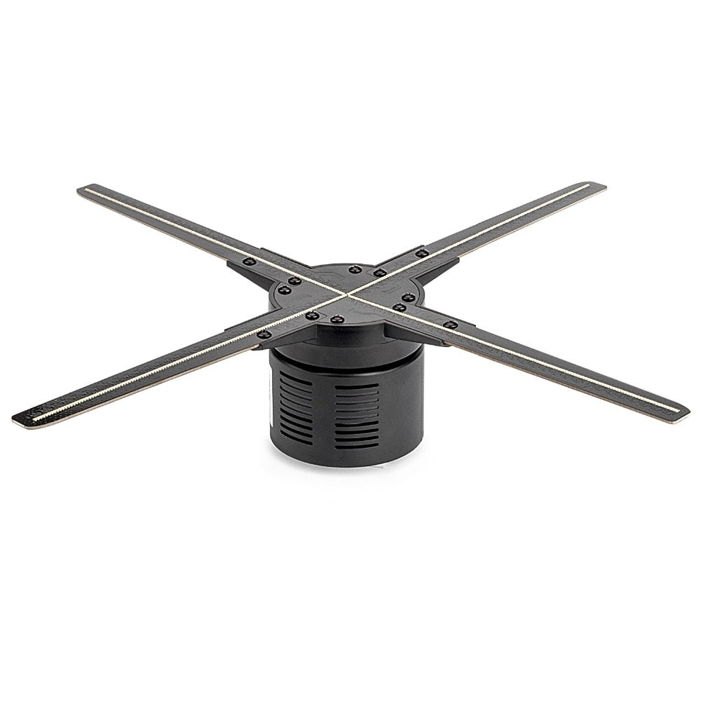 50CM Novelty Wifi RGB 3D LED Holographic Fan Sign Projector Hologram Player LED Display Advertising APP Control Gift for Men - Leadleds