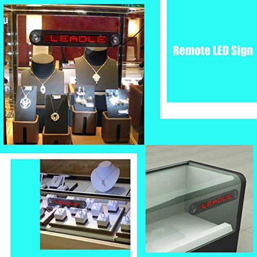Leadleds LED-Auto-Schild, Farbprogrammierbar, mit Klettband: .de:  Bürobedarf & Schreibwaren
