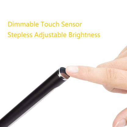 Leadleds LED Desk Lamp Eye-caring Table Lamp, Lamp with USB Charging Port, Office Lamp, Touch Control, Dimmable Modes, Black, 6W - Leadleds