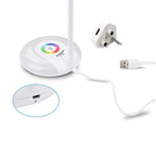 Leadleds Desk Lamps Book Reading Lights with Touch-Sensitive Control Panel, 256 Color Changing Base, USB Rechargeable LED Bedside Lamps Night Light - Leadleds