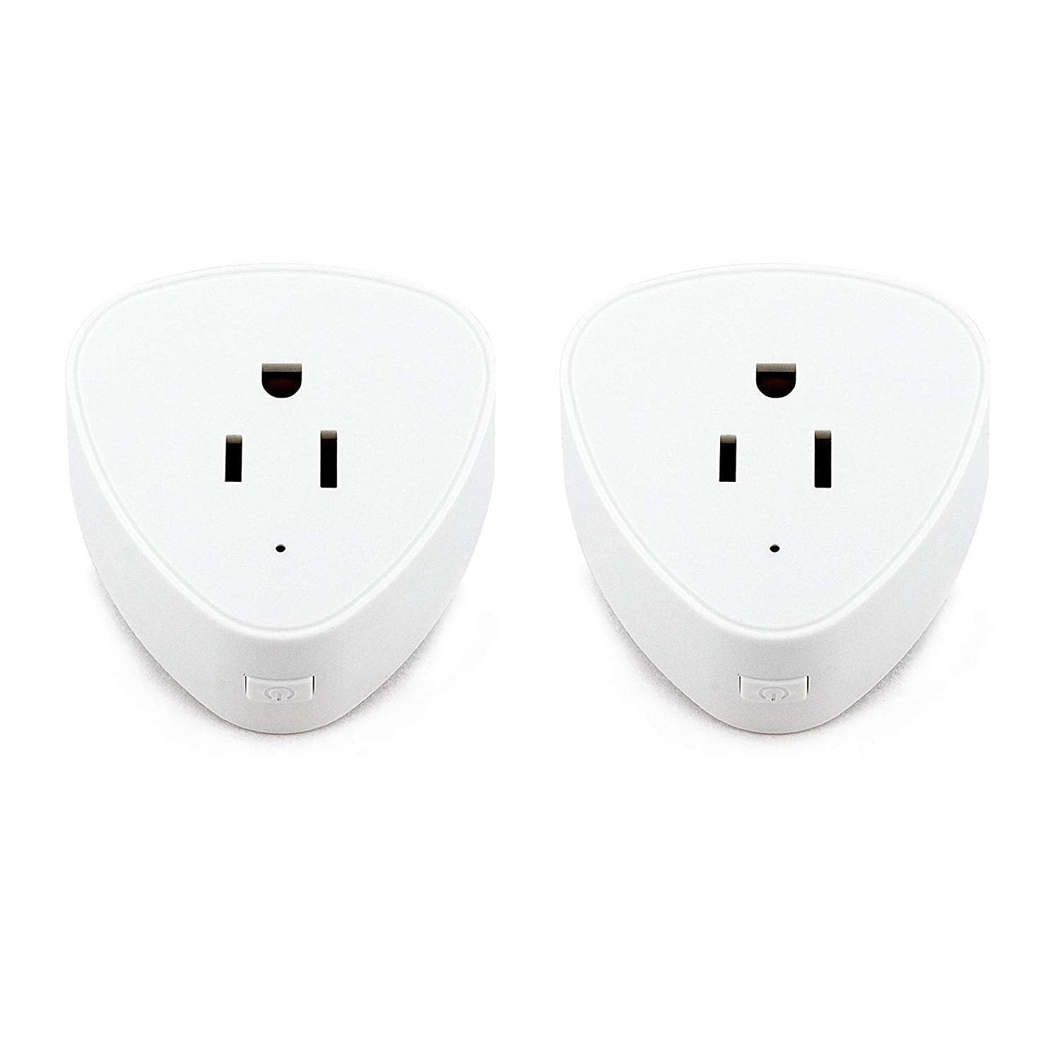 Smart Plug Wifi Outlet Compatible With Alexa, Echo, Google Home, Leadleds Mini Smart Socket with Timer Function, No Hub Required, 10A (2 pack) - Leadleds