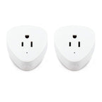 Smart Plug Wifi Outlet Compatible With Alexa, Echo, Google Home, Leadleds Mini Smart Socket with Timer Function, No Hub Required, 10A (2 pack) - Leadleds