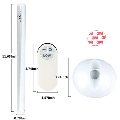 Leadleds 4-LED Battery Operated Night Light,Stick on Anywhere LED Light Strip by Remote Control for Bedroom, Bathroom, Kitchen, Stairs, Hallway - Leadleds