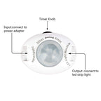 Leadleds Motion Activated Bed Light 4ft LED Strip with Motion Sensor and Power Adapter(Warm Soft Glow) - Leadleds