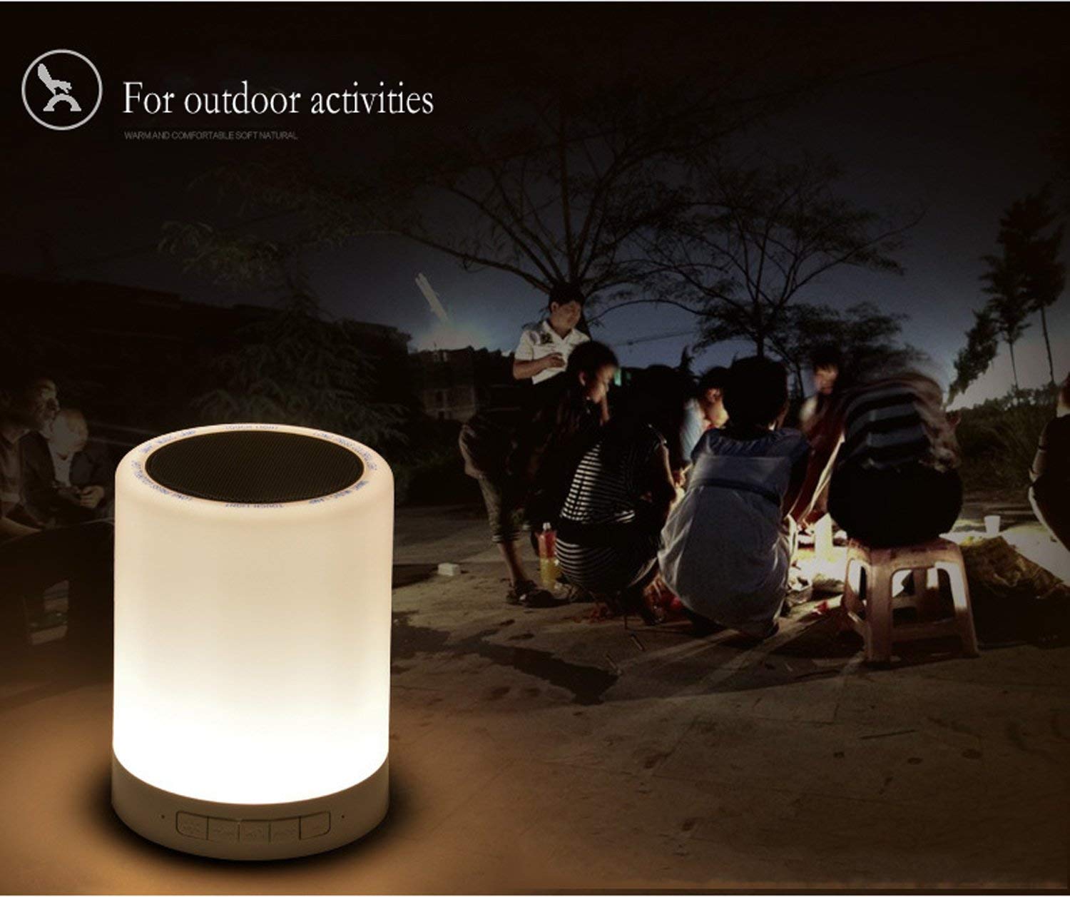 Leadleds RGB Lighting Wireless Bluetooth Speaker Hands-free Call LED Light Lamp With Music Beat, Portable Bluetooth Speaker Lighting - Leadleds