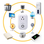Leadleds Wi-Fi Smart Socket Outlet US Plug, Turn ON/OFF Electronics from Anywhere, Works with Smart Phone, UL Listed - Leadleds