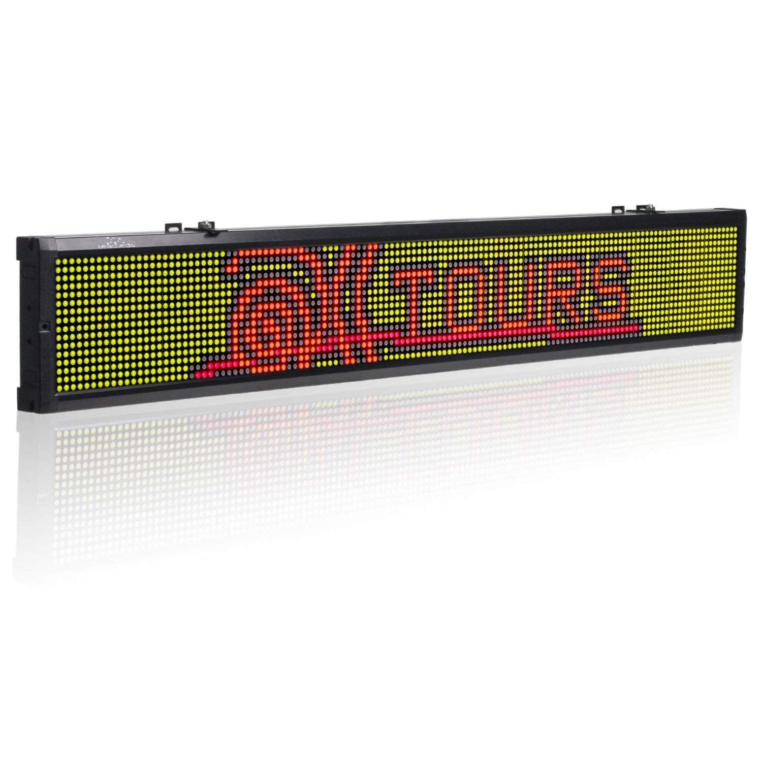 Leadleds 40” LED Display Board USB Programmable Scrolling Message for Business Advertising, 3 Colors - Leadleds