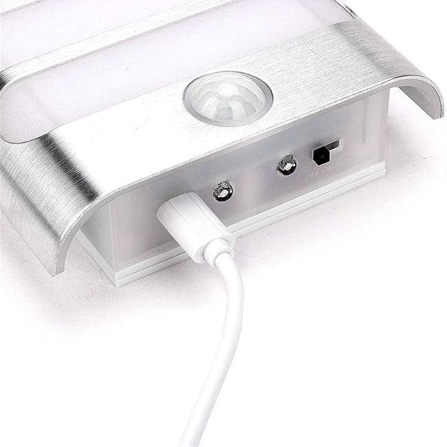 Leadleds Motion Sensor Light USB Rechargeable or 3pcs AA Battery Powered Wall Sconce Spot Lights Hallway Night Light, 2 Pack - Leadleds Imagen secundaria del producto