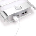 Leadleds Motion Sensor Light USB Rechargeable or 3pcs AA Battery Powered Wall Sconce Spot Lights Hallway Night Light, 2 Pack - Leadleds