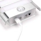 Leadleds Motion Sensor Light USB Rechargeable or 3pcs AA Battery Powered Wall Sconce Spot Lights Hallway Night Light, 2 Pack - Leadleds