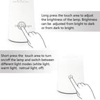 Leadleds LED Desk Lamp USB Charging Touch Sensitive Control Adjustable Brightness Reading Light - Leadleds