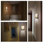 Leadleds Motion Sensor Light USB Rechargeable or 3pcs AA Battery Powered Wall Sconce Spot Lights Hallway Night Light, 2 Pack - Leadleds