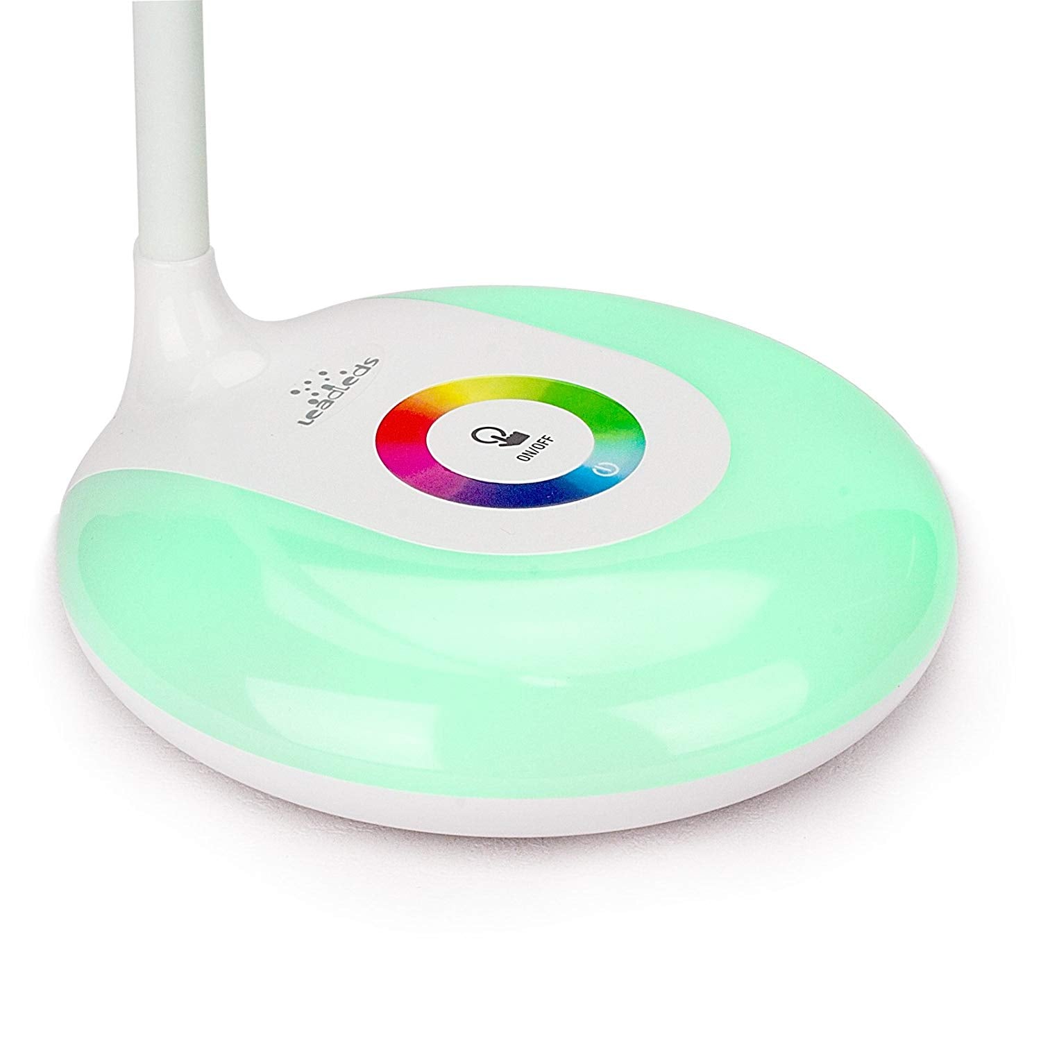 Leadleds Desk Lamps Book Reading Lights with Touch-Sensitive Control Panel, 256 Color Changing Base, USB Rechargeable LED Bedside Lamps Night Light - Leadleds
