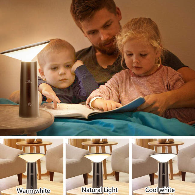 Leadleds LED Desk Lamp USB Charging Touch Sensitive Control Adjustable Brightness Reading Light - Leadleds Imagen secundaria del producto