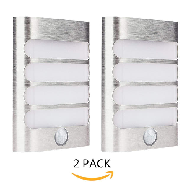 Leadleds Motion Night Light Battery Operated Auto ON OFF for Hallway Closet Staircase Garden, 2 Pack - Leadleds Imagen principal del producto