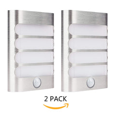 Leadleds Motion Night Light Battery Operated Auto ON OFF for Hallway Closet Staircase Garden, 2 Pack - Leadleds