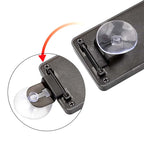 Adjustable 180-degree swivel suction cup mounting brackets on back of Leadleds mini LED car window sign