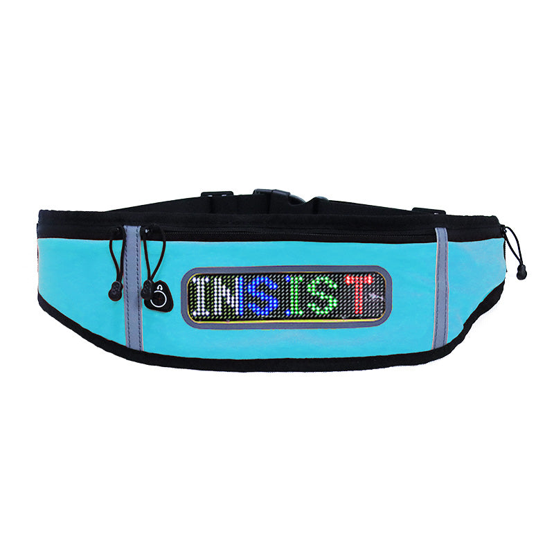 Fashion Multifunction USB Charging Gym Bags Waistline Bag Hips Bag With Scrolling Led Screen App Control Sports Lighting