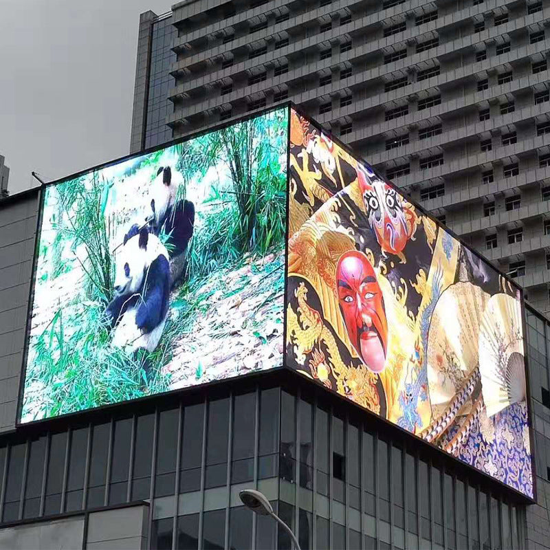 Leadleds Building Corner Advertising Billboard Sign Vertical Wall Led Display Screen Outdoor Waterproof