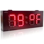 Commercial LED temperature display in weather-resistant metal cabinet