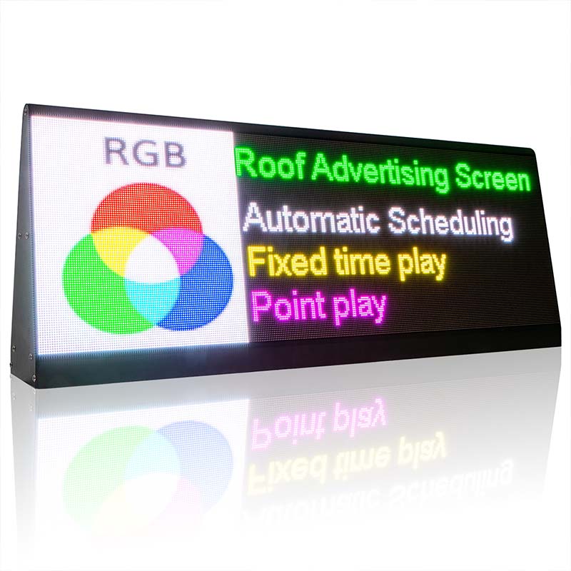 Roof Sign R Leadleds 2-Sided Vehicle Roof Sign Face to Front and Back – Leadleds ...