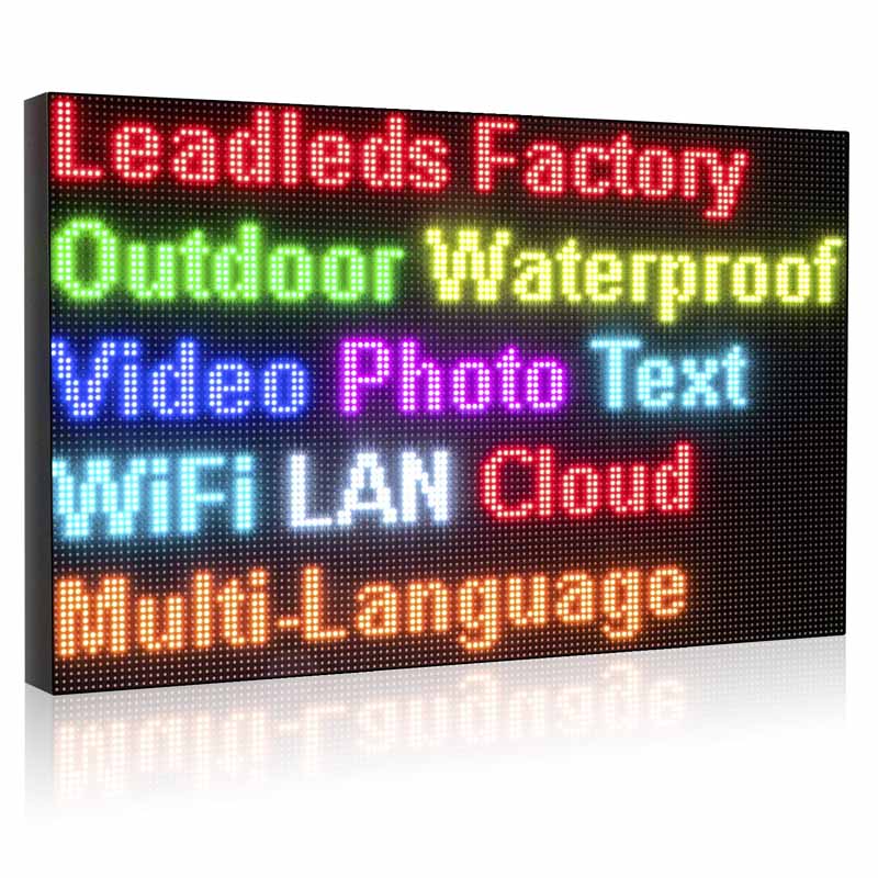 Leadleds 63x38in Outdoor Led Panel Electronic Signage Scrolling Message Board Led TV