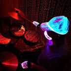 Flashing LED Baseball Hat Glow in the Dark Rave Party Cap