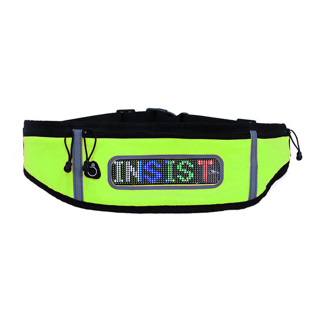 Fashion Multifunction USB Charging Gym Bags Waistline Bag Hips Bag With Scrolling Led Screen App Control Sports Lighting Main image