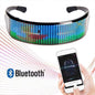 Full-color LED glasses with a programmable message display