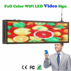 99cm P5 HD Full Color LED Video Sign Board by Phone & U Disk Fast Program, Support Android & iOS - Leadleds