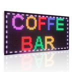 Leadleds Indoor Led Display Electronic Digital Signage by LAN Fast Program Multicolor Message, 71 x 39cm