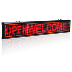 Leadleds 50 inches Length Indoor Led Sign Board WiFi Led Display Programmable Message Sign Tricolor for Office Store Wall Window - Leadleds
