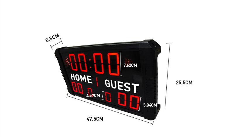 Basketball Time stopwatch electronic scoreboard football table tennis badminton game scoreboard multi - function countdown card - Leadleds