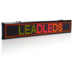 Leadleds 50 inches Length Indoor Led Sign Board WiFi Led Display Programmable Message Sign Tricolor for Office Store Wall Window - Leadleds