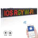 Leadleds Factory Custom Sign 125cm 12V 24V 100-240v AU EU US Popular WIFI Programmable Bus LED Sign 3 Colors - Leadleds
