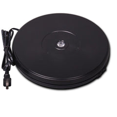 10 Inches Black Led Light electric Rotating Turntable Display Stand (1pc Super Brightness White Led in the Middle Light Up) - Leadleds