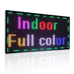 Leadleds Indoor Led Display Electronic Digital Signage by LAN Fast Program Multicolor Message, 71 x 39cm