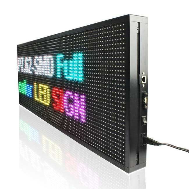 Leadleds Indoor Led Display Electronic Digital Signage by LAN Fast Program Multicolor Message, 71 x 39cm Главное изображение товара