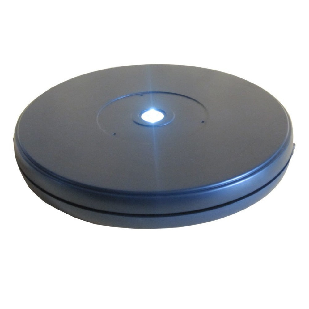Electric Rotating Display Stand with Bright LED Great for Photography Imagen principal del producto
