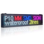 104*24cm Storefront LED Sign Waterproof Full COlor Led Display Board with Temperature Display, by Phone Control