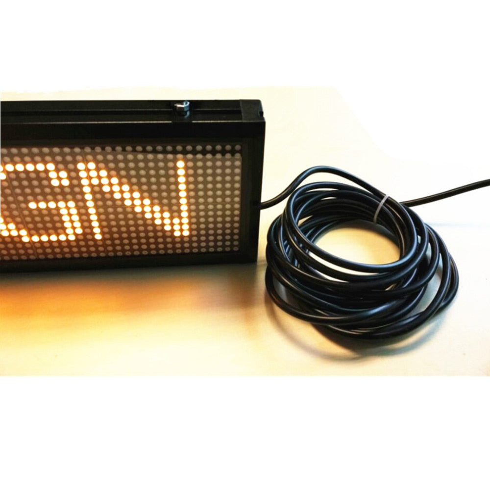Señal personalizada de fábrica Leadleds 125cm 12V 24V 100-240v AU UE EE. UU. Popular WIFI programable Bus LED señal 3 colores Imagen secundaria del producto