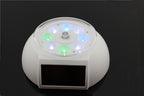 Colorful Solar Powered Jewelry Phone Rotating Display Stand Turn Table with LED Light - Leadleds