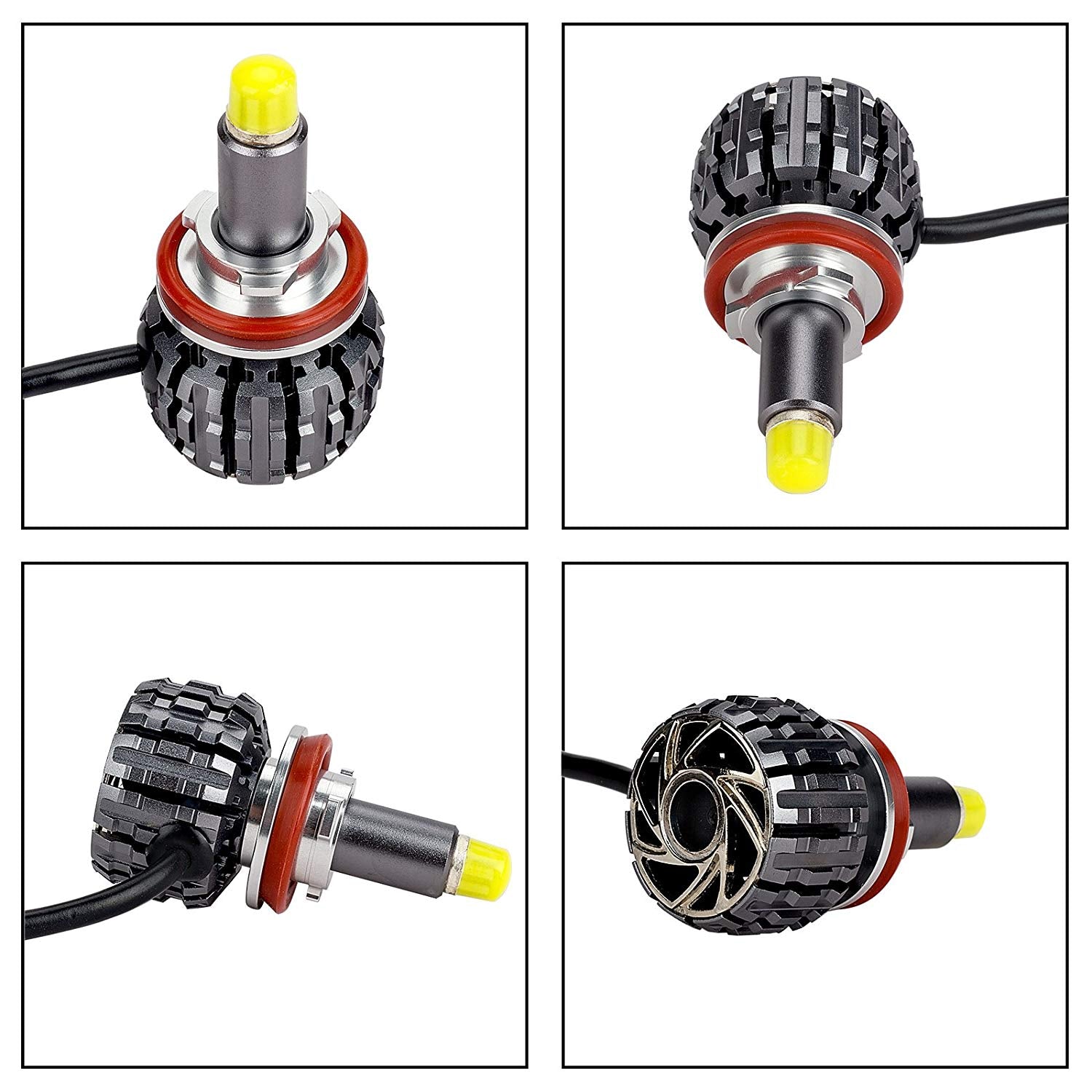 Leadleds LED-Scheinwerferlampe All-in-One-Umrüstsatz 60 W 6000 lm 6000 K Zweitbild
