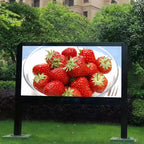 IP65 waterproof LED video display at supermarket entrance - 4mm pixel pitch outdoor digital signage