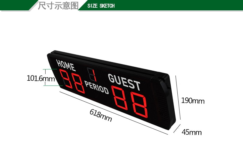 Indoor/outdoor scoreboard