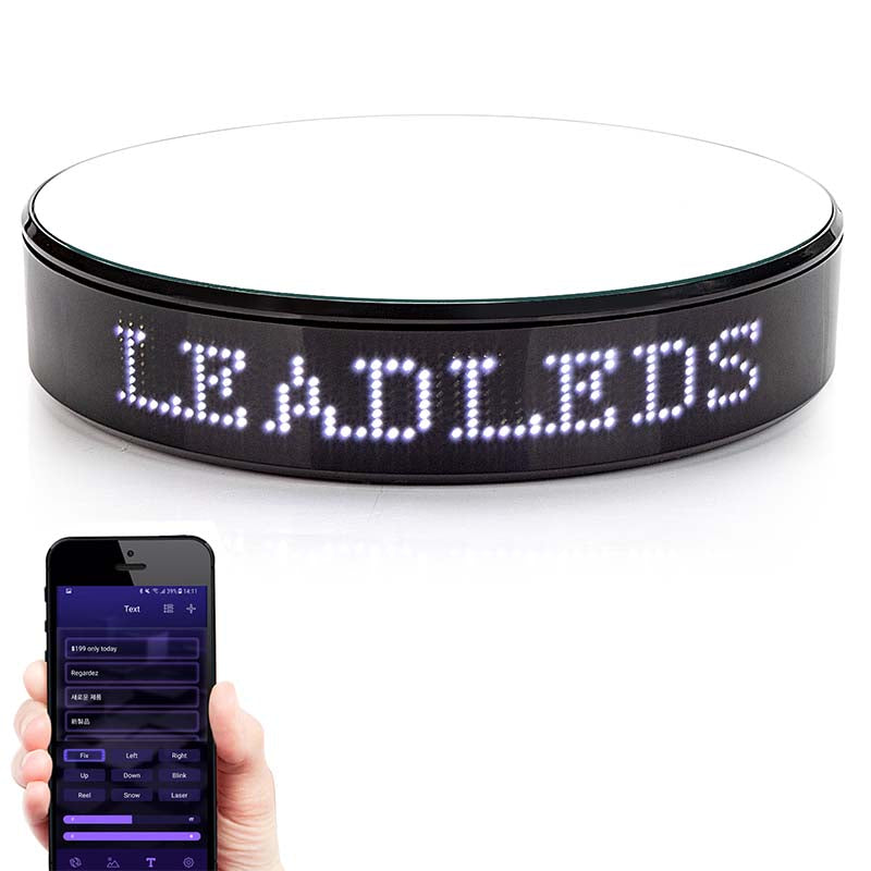 LED Screen Display Smart Electric Rotating Stand APP Intelligent Remote Control Turntable for Live Video Studio Shooting Props Main image