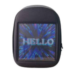 Smart Led Backpack Dynamic Backpack Shoulder Bag with Full Color Advertising for Boys Girls Gift, Black - Leadleds
