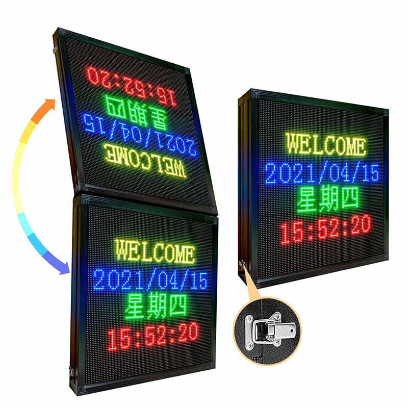 double sided outdoor led message sign
