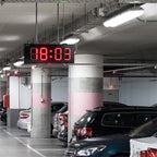 Leadleds large digital time and temperature display for outdoor installation